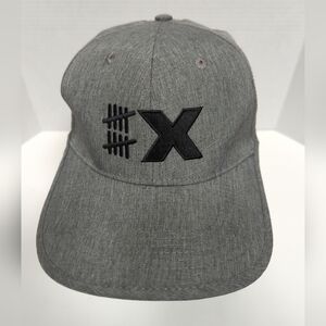 10X Golf Mens Cap Fits All Adjustable Strap Gray Logo ActiveWear